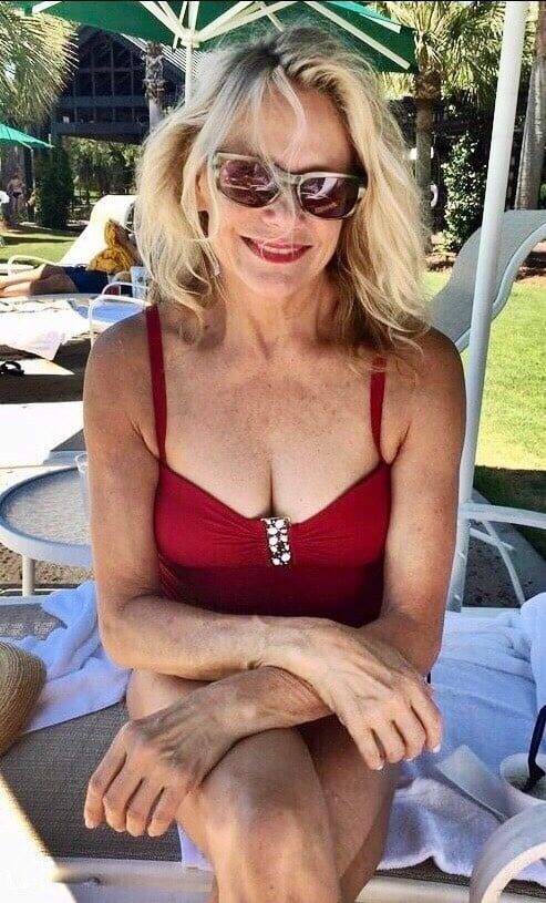 Beautiful blonde mature