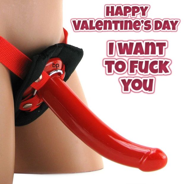 Funny strapon Valentine’s Day meme