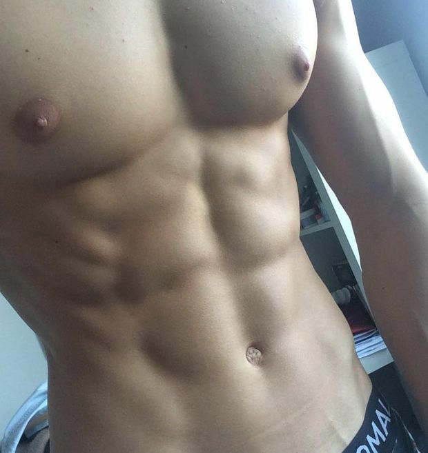 Lick these sexy abs!