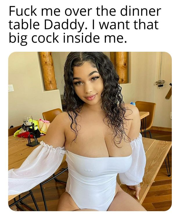 Lexie daddy dinner table