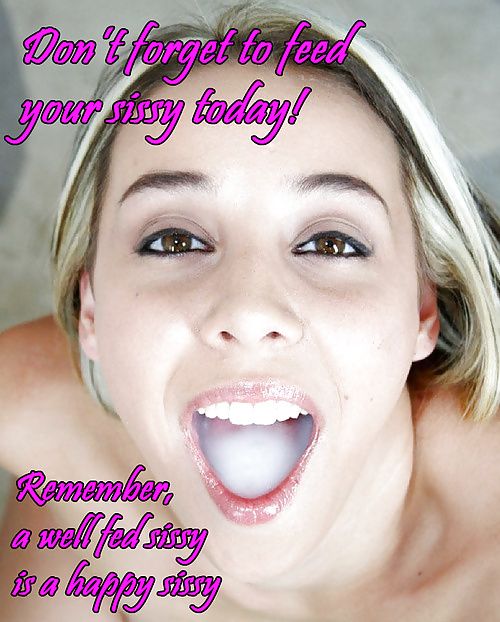 Happy Cumslut Sissy Caption