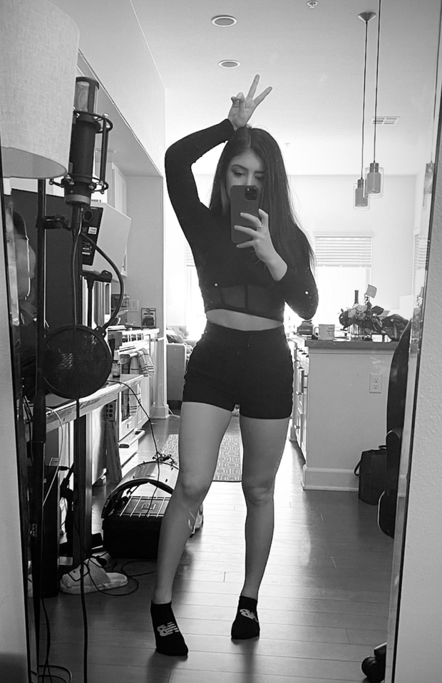 Chrissy Costanza hot in shorts and socks