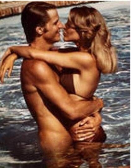 Cheryl Ladd CFNM make out in pool