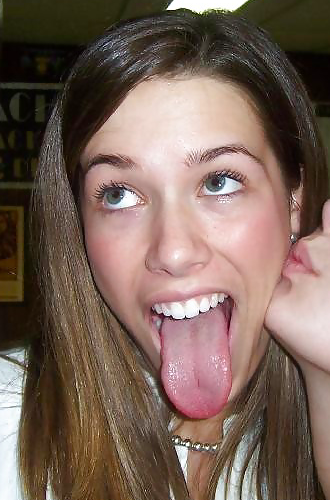 hottie tongue out