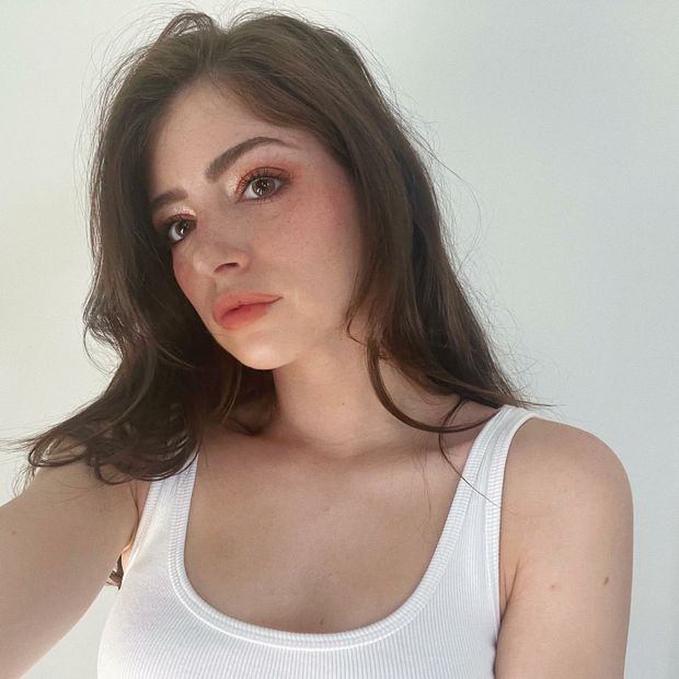 Chrissy Costanza sexy white tank top