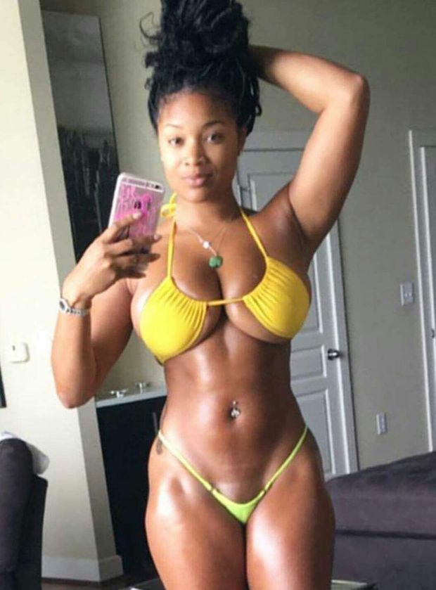 Busty hard body ebony