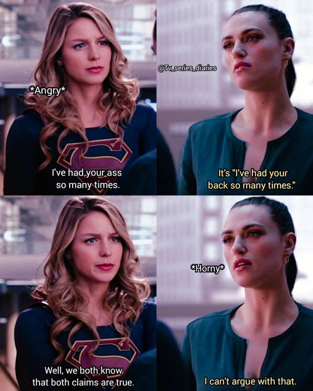 Supergirl and Lena Luthor