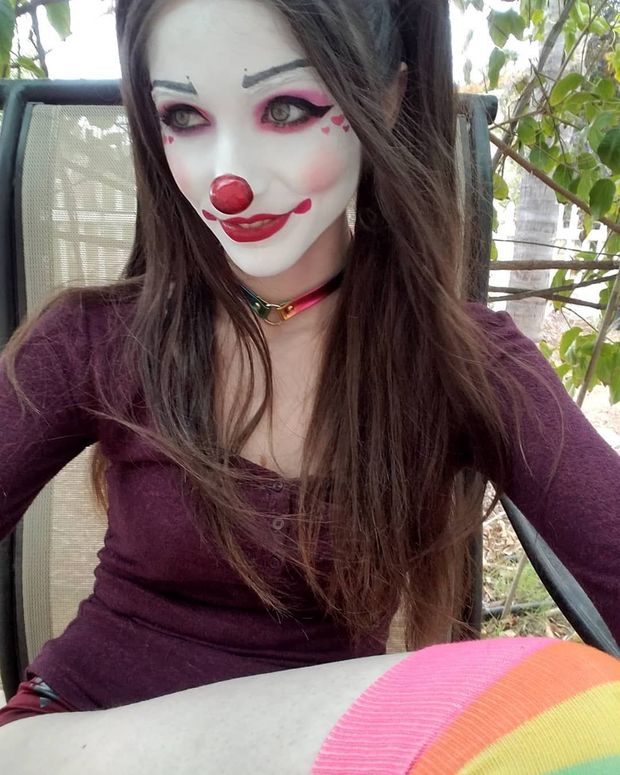 Cute clown makeup