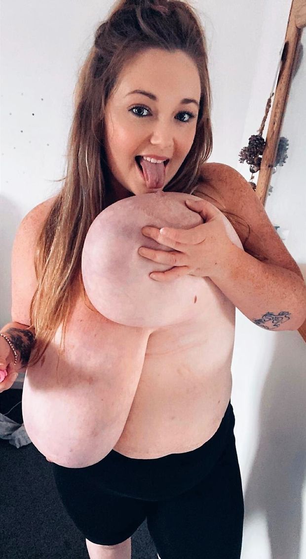 Unreal tits on pretty BBW