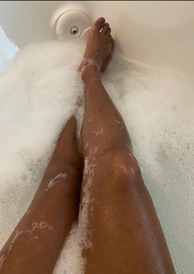 My girlfriends (the boss's wife) legs.