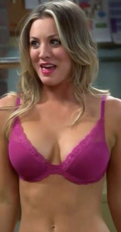 Kaley Cuoco in bra