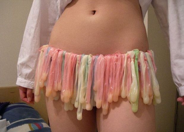 Condom skirt