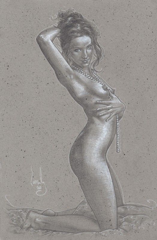 Nude glamour beauty art by Jeff Lafferty