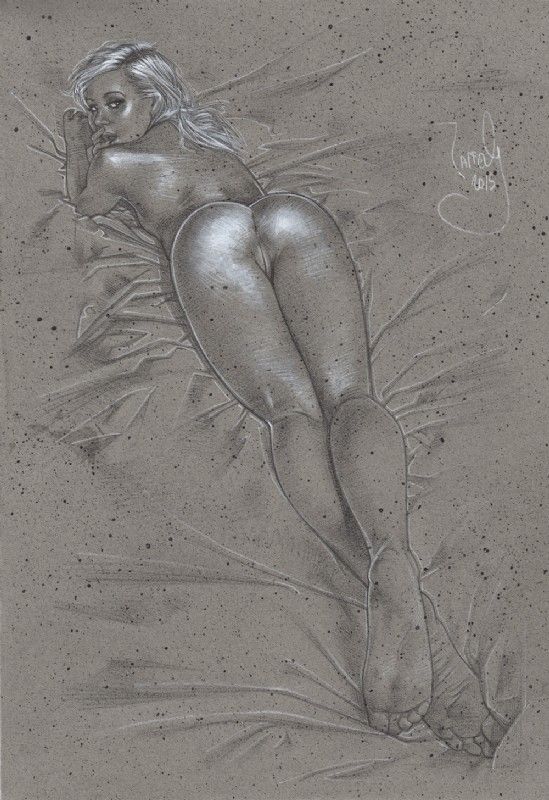 “Enticing” nude art by Jeff Lafferty