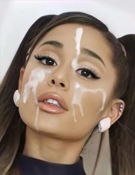 Ariana grande cum in face