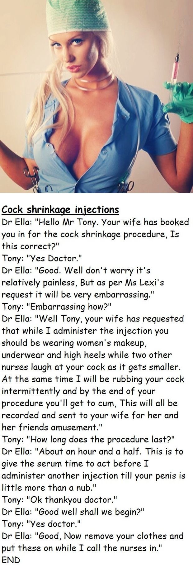 Cock shrinkage injection