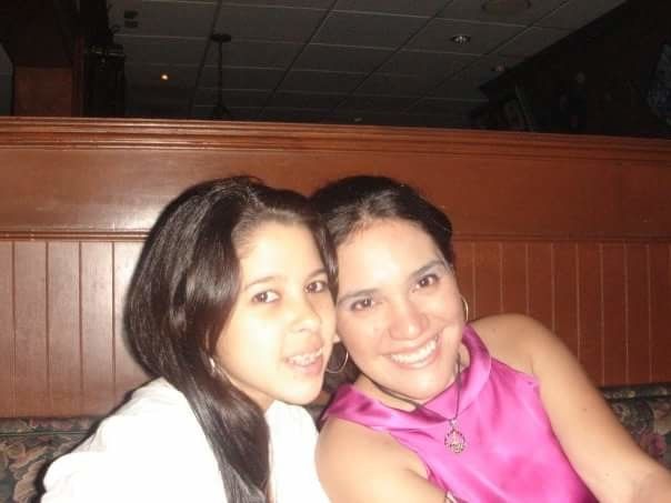 Karla Beatriz Moncada and her friend