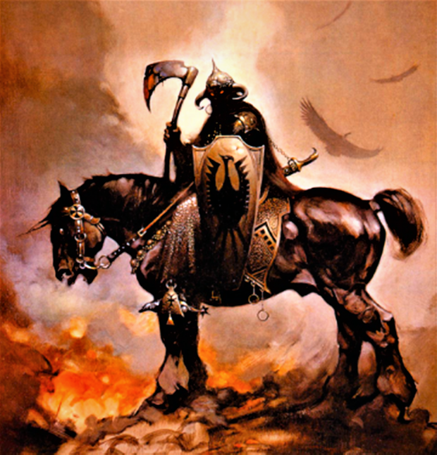 The death dealer a piece done by Frank Frazetta!