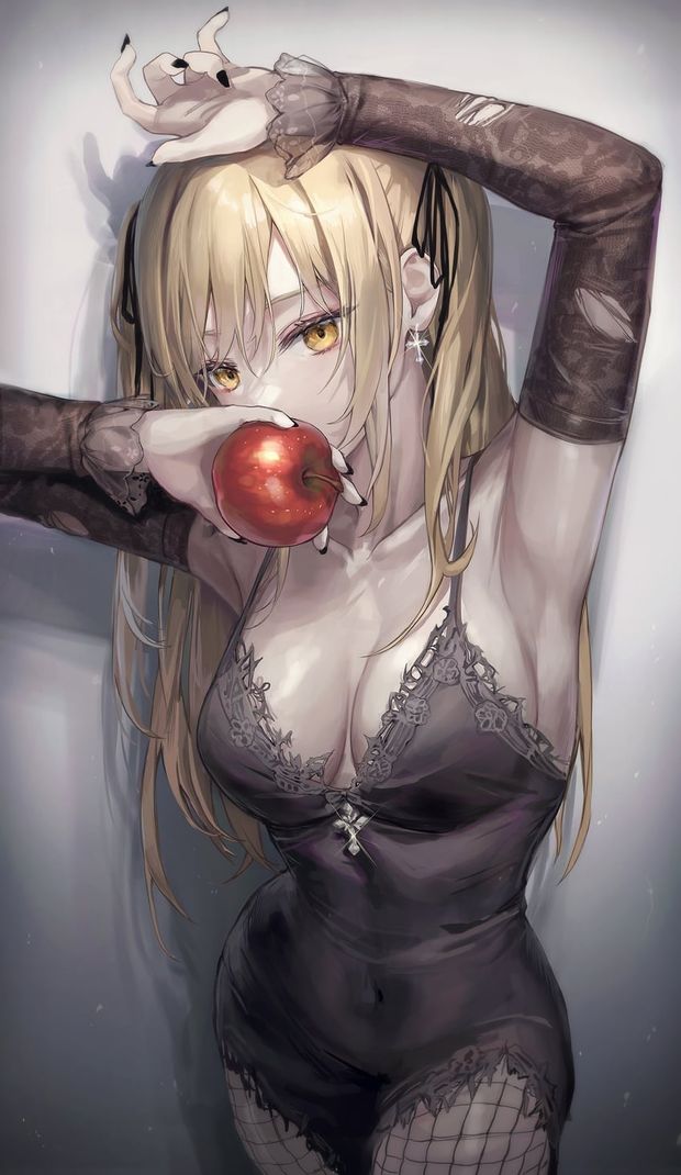 death note misa amane sexy goth lingerie