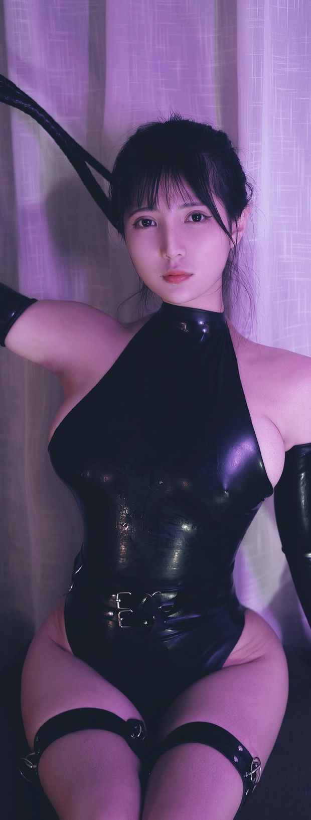 Asian-latex fetish-latex