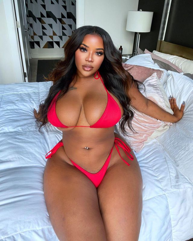 Brianna Francisco looking sexy in her Red bikini