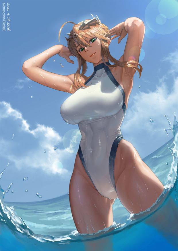 Artoria in Summer by euD