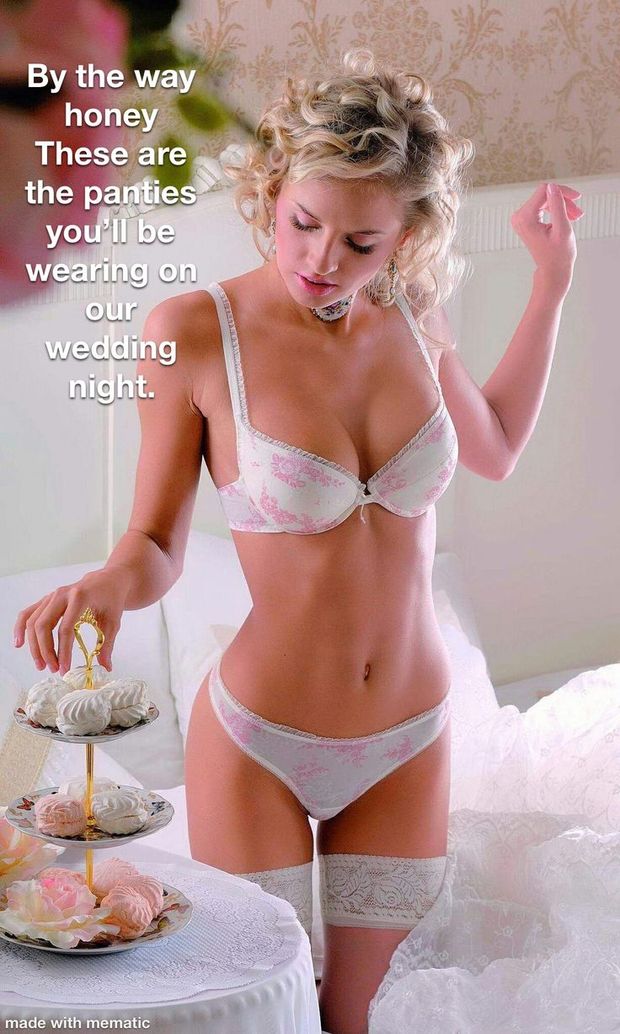 These are the panties you'll be wearing at our wedding!