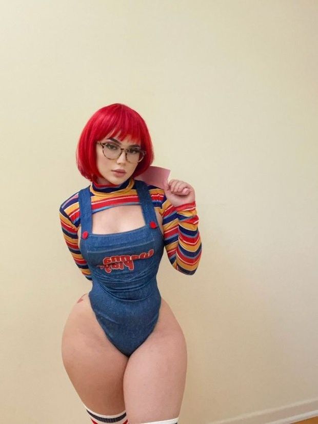 Tayler Hills thicc Chucky cosplay 1