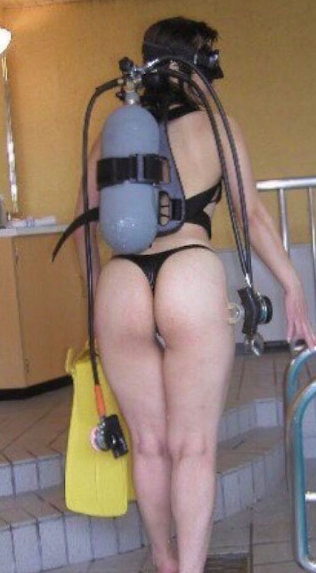 Nice scuba ass