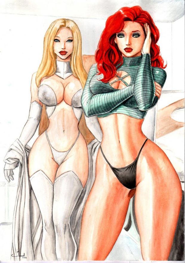 Emma Frost and Jean Grey