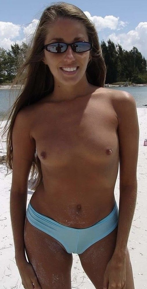 Hot topless on the beach