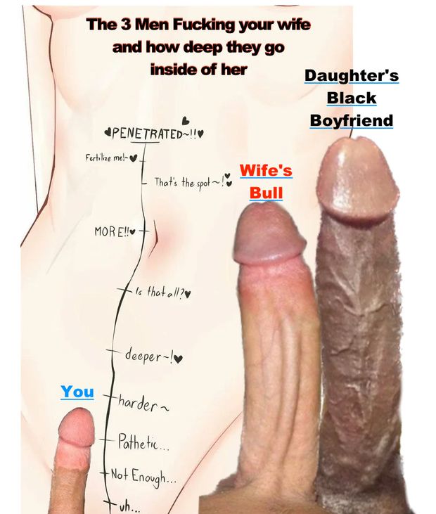 Your wife needs it big. Your daughter's BBC boyfriend is her favorite though.