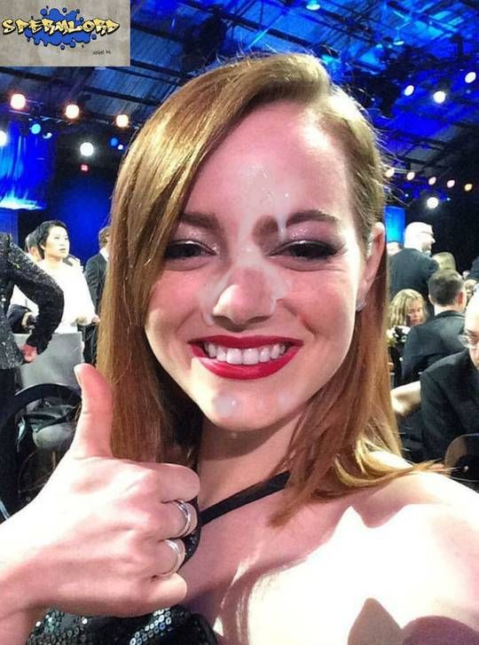 Emma Stone: Cumslut Selfie