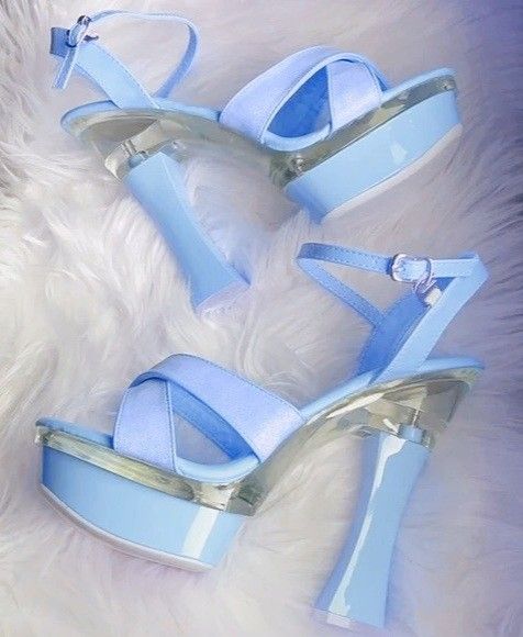 Sexy blue high heels