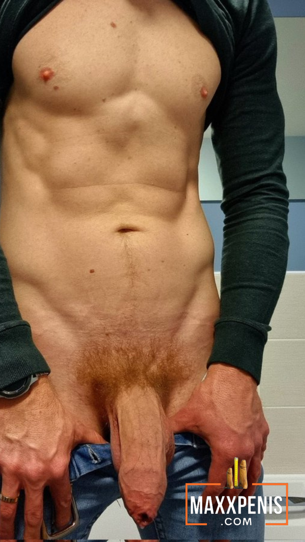 Come and lick the drip of cum from the tip of my foreskin