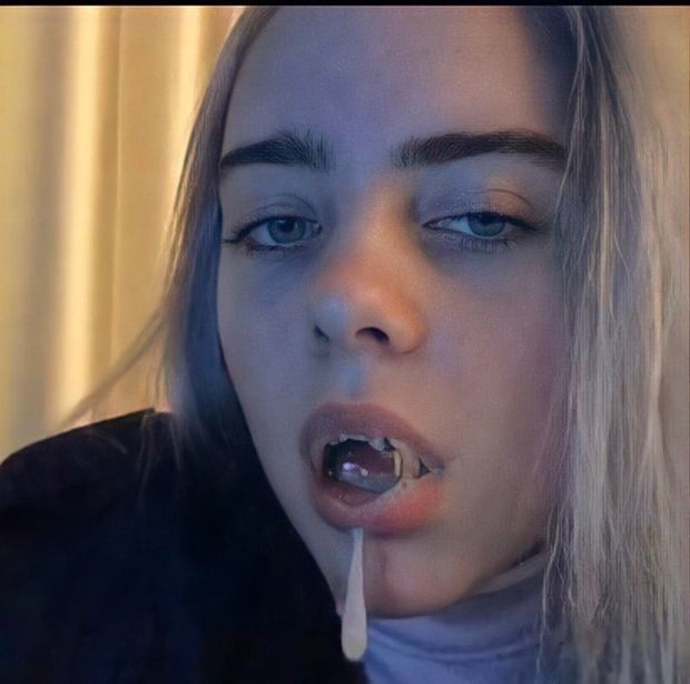 Billie at it again with drooling cum drop. Leaked pic