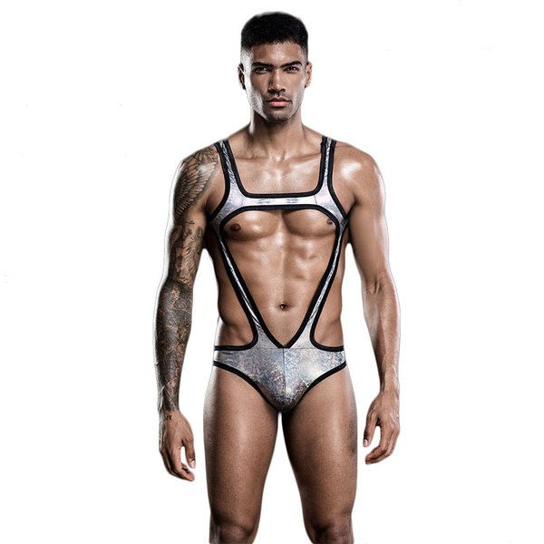 Sexy Jockstrap Leotard Underwear Thong Jumpsuit Wrestling Singlet Bodysuit