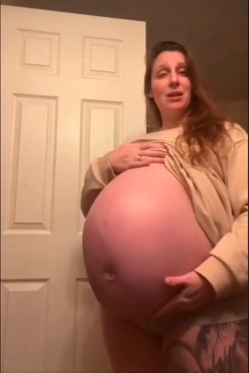 Huge Preggo Belly - Guess How Many