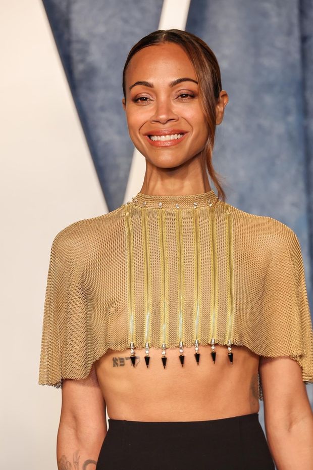 Zoe Saldana nipple