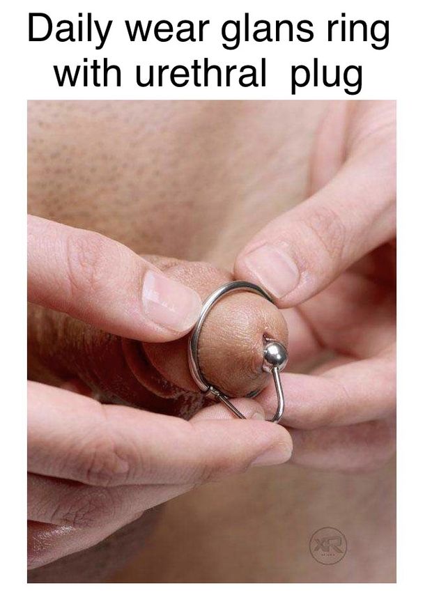 Urethral cock ring