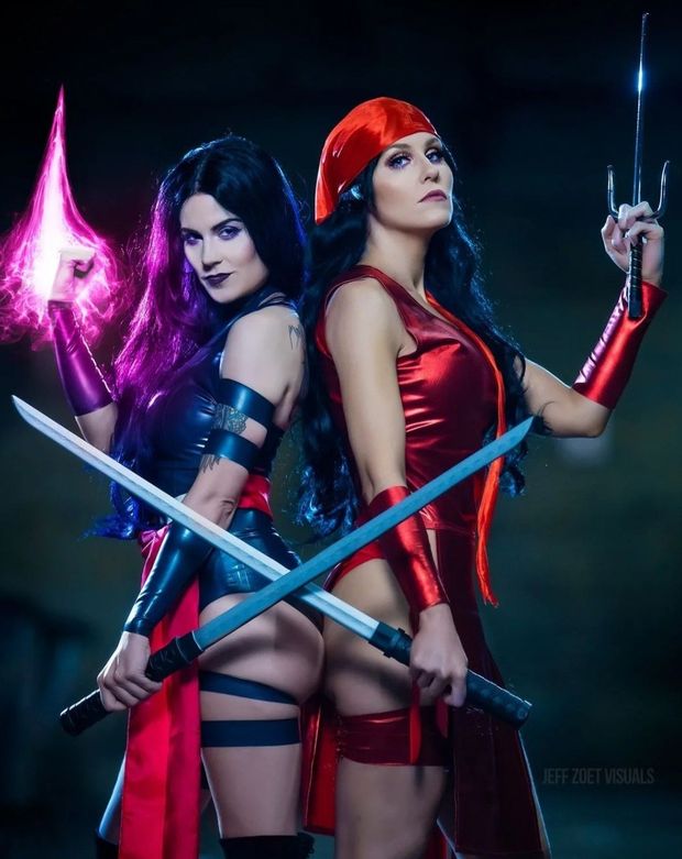 Elektra & Psylocke cosplay