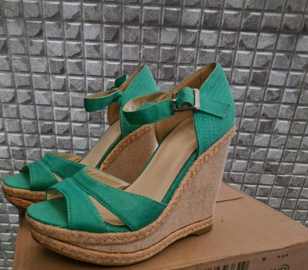 High wedge sandals