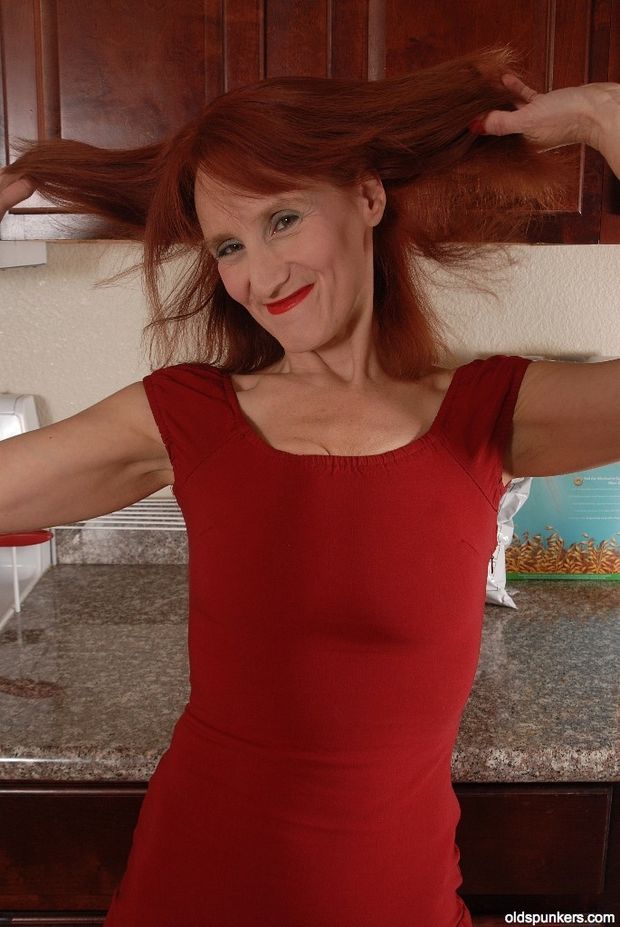 Beautiful redhead granny Debra #2