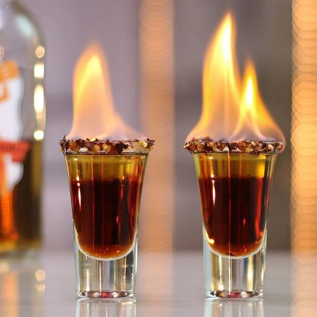 flaming shots