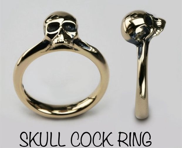 Skull cock ring