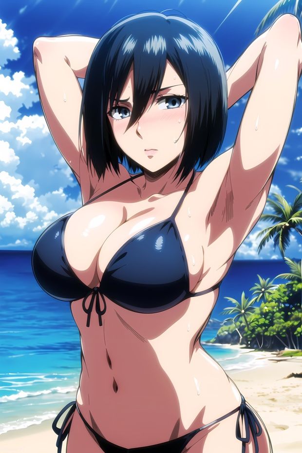 Hot Mikasa bikini. Join telegram for better quality link in profile