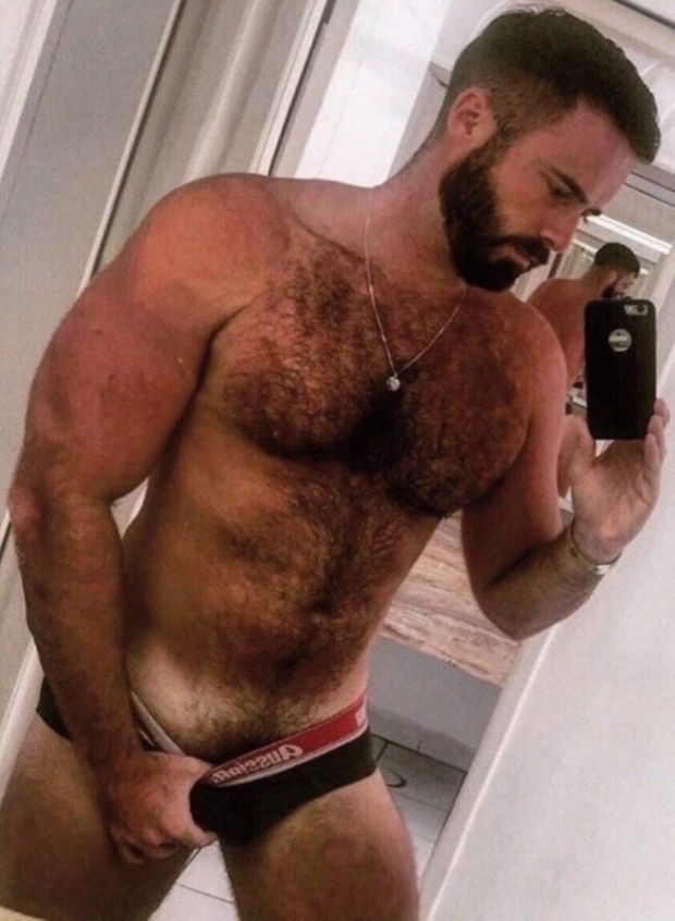 Extremely hot hairy man