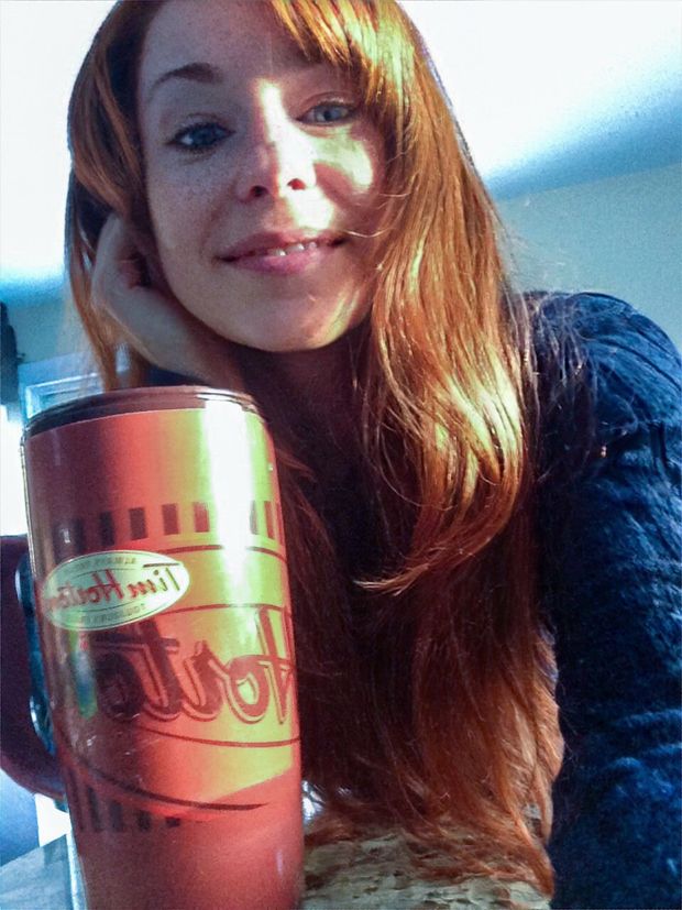 Redhead Chloe Morgane - Taste of Canada, Tim Horton's Coffee