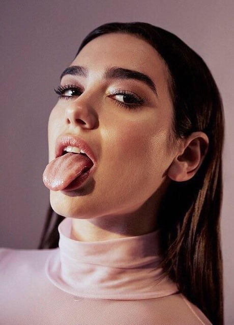 Dua Lipa tongue 1