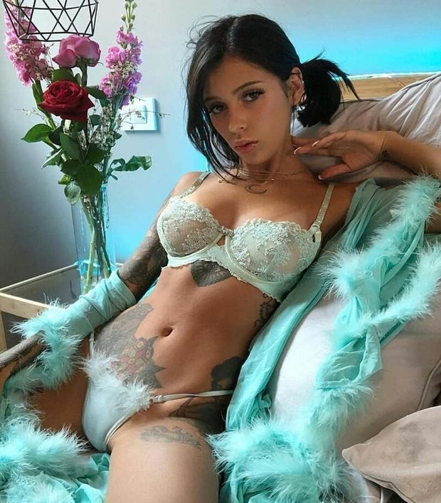 Cute teen in sexy see through lingerie